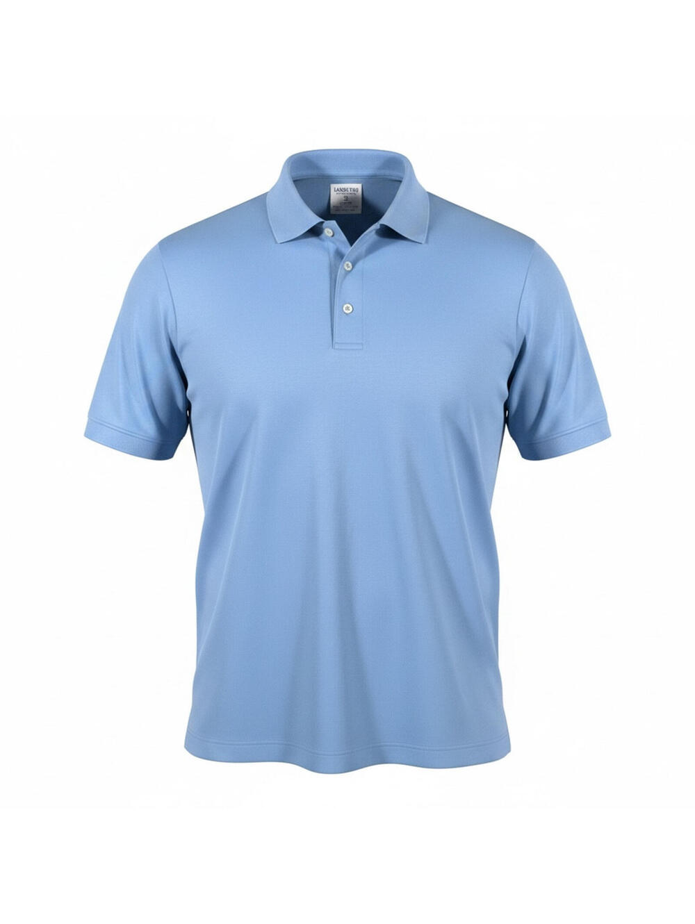 Lands' End Sports Polo Shirt Light Blue 100% Cotton Short Sleeve Men's 3XLT
